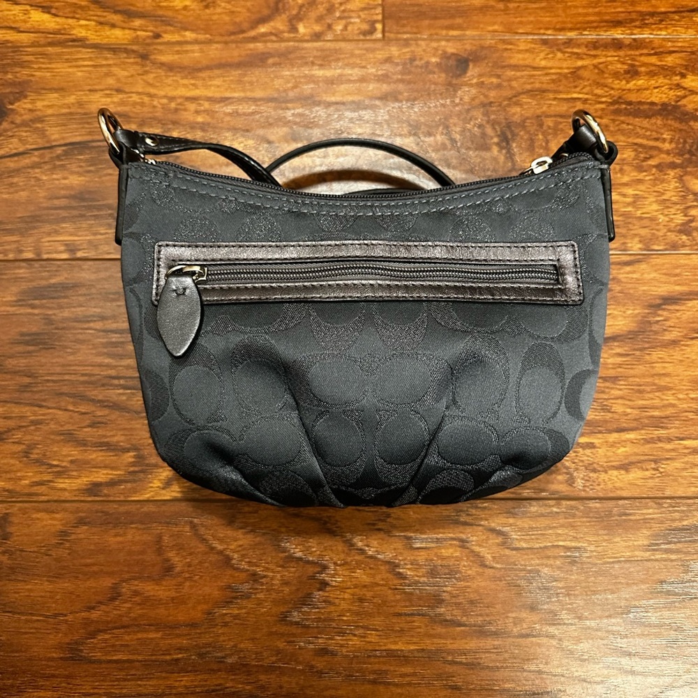 Coach Gunmetal Grey Signature Shoulder Bag, EUC - Picture 2 of 11